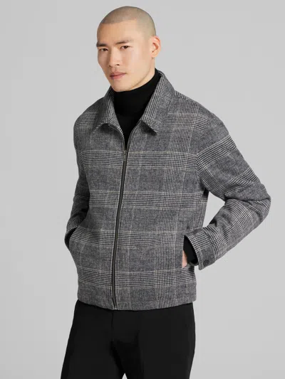 Joseph Abboud Big & Tall Men's Glen Plaid Ike Jacket In Gray