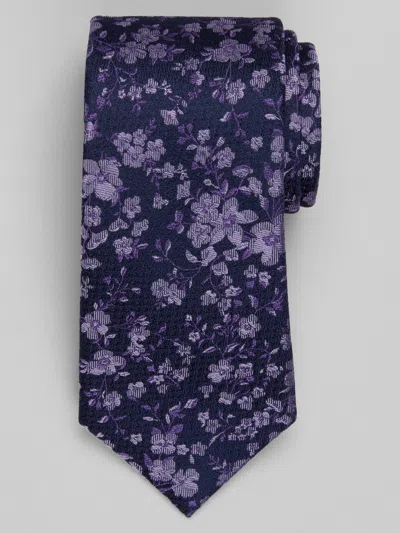 Joseph Abboud Big & Tall Men's Mini Floral Tie In Purple