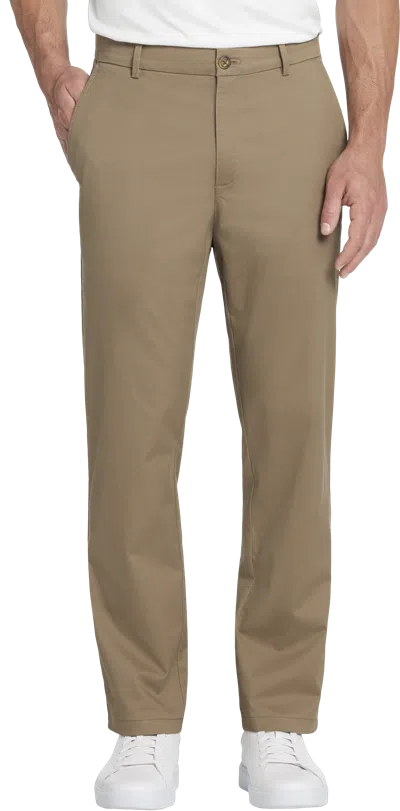 Joseph Abboud Big & Tall Men's Modern Fit Comfort Stretch Chinos In Brown