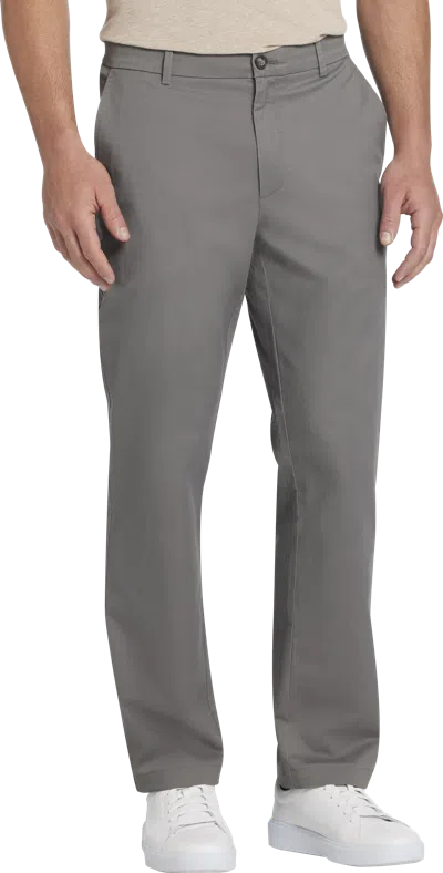Joseph Abboud Big & Tall Men's Modern Fit Comfort Stretch Chinos Charcoal - Size: 46w X 32l In Gray