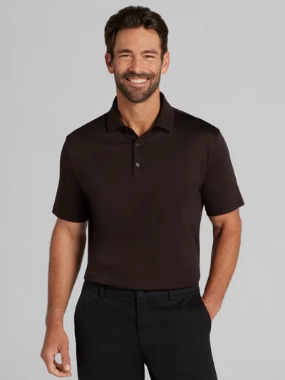 Joseph Abboud Big & Tall Men's Modern Fit Luxe Cotton Polo In Brown