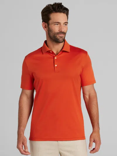Joseph Abboud Big & Tall Men's Modern Fit Luxe Cotton Polo In Orange