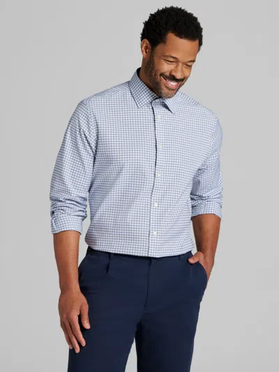 Joseph Abboud Big & Tall Men's Modern Fit Performance Multi Plaid 4-way Stretch Dress Shirt