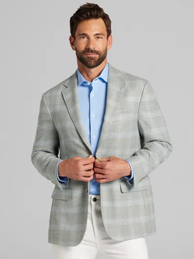 Joseph Abboud Modern Fit Plaid Sport Coat In Green