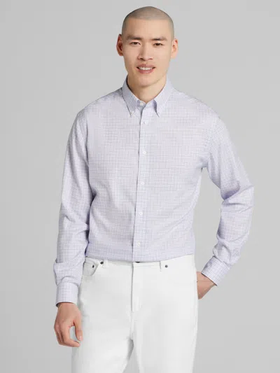 Joseph Abboud Modern Fit Tattersall Dress Shirt In Purple
