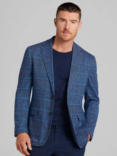 Big & Tall Men's Modern Fit Windowpane Knit Sport Coat from The Men's Warehouse