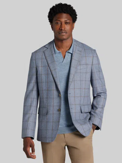 Joseph Abboud Big & Tall Men's Modern Fit Windowpane Plaid Sport Coat In Multi