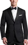 Joseph Abboud Modern Fit Wool 3-piece Tuxedo In Black