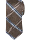 Joseph Abboud Big & Tall Men's Narrow Chevron Check Tie In Brown