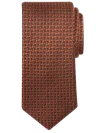Joseph Abboud Big & Tall Men's Narrow Geo Check Polka Dot Tie In Brown