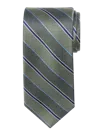 Joseph Abboud Big & Tall Men's Narrow Multi-texture Stripe Tie In Green