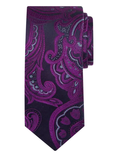 Joseph Abboud Big & Tall Men's Narrow Paisley Tie In Pink