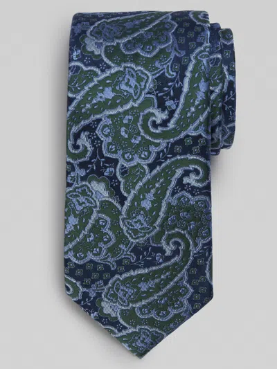 Joseph Abboud Big & Tall Men's Narrow Piscean Paisley Tie In Green