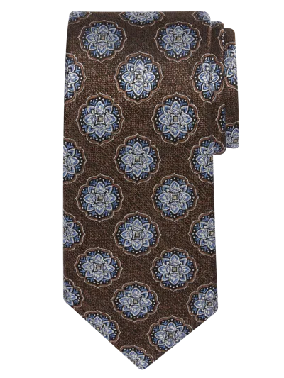 Joseph Abboud Big & Tall Men's Narrow Textural Medallion Tie