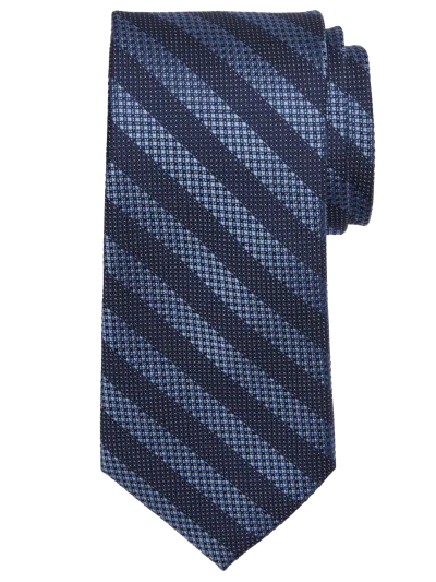 Joseph Abboud Big & Tall Men's Narrow Textured Stripe Tie