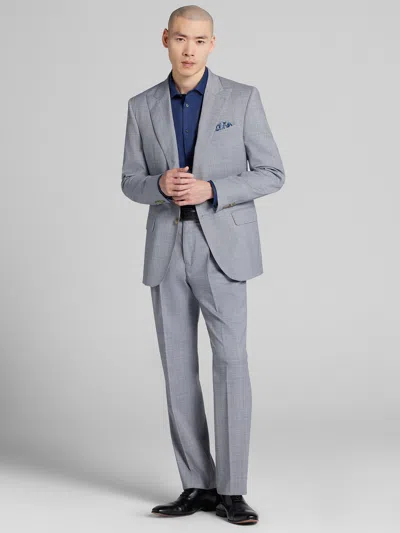 Joseph Abboud Modern Fit Plaid Men's Suit In Blue