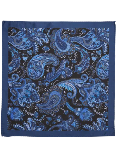 Joseph Abboud Botanical Paisley Silk Pocket Square