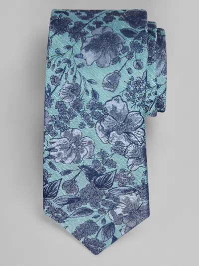 Joseph Abboud Bouquet Floral Tie Aqua - Size: One Size In Green