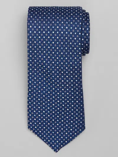 Joseph Abboud Bridged Dots Tie In Blue