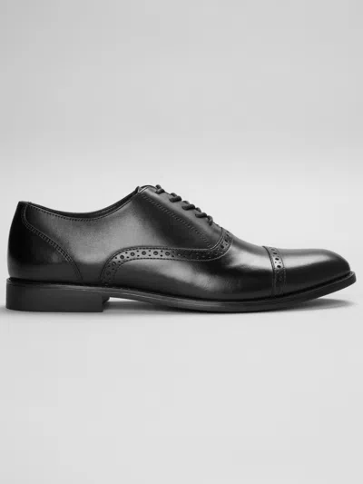 Joseph Abboud Cap Toe Dress Oxfords In Black