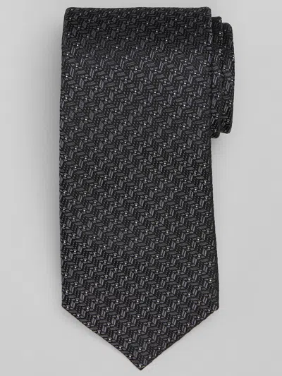 Joseph Abboud Chevron Dot Tie In Black