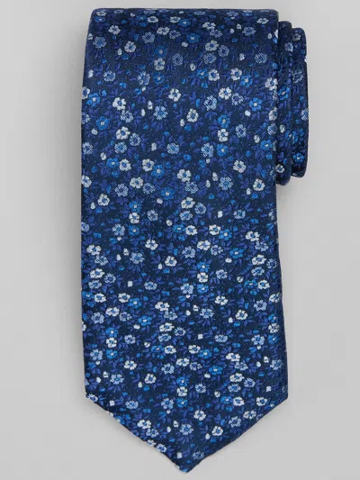 Joseph Abboud Chine Floral Tie In Blue