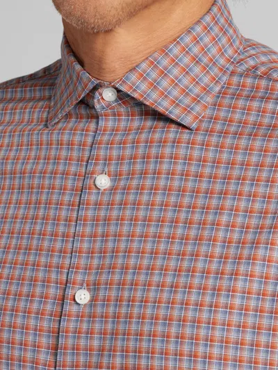 Joseph Abboud Classic Fit Button Up Shirt In Orange