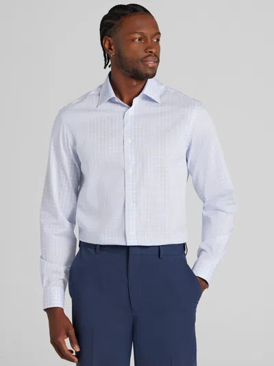 Joseph Abboud Classic Fit Check Dress Shirt In White