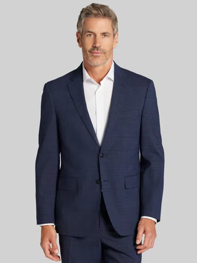 Joseph Abboud Classic Fit Check Men's Suit Jacket In Blue