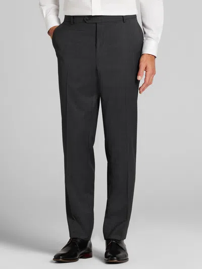 Joseph Abboud Classic Fit Plaid Men's Suit Pants In Black