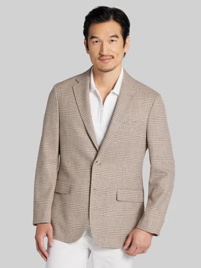 Joseph Abboud Classic Fit Plaid Sport Coat In Brown