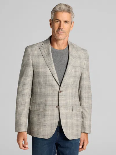 Joseph Abboud Classic Fit Windowpane Plaid Sport Coat In Gray