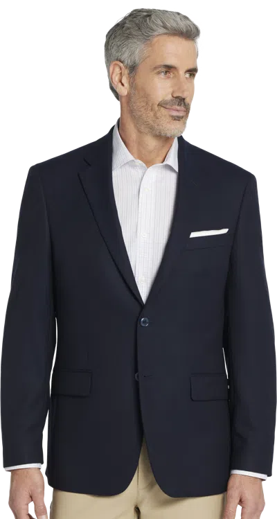 Joseph Abboud Classic Fit Wool Blend Blazer In Blue