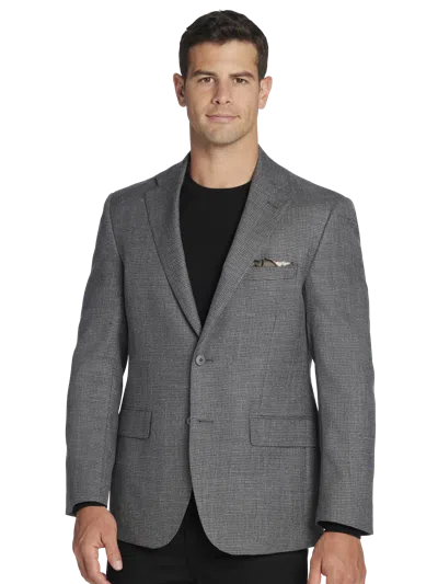 Joseph Abboud Classic Fit Wool Blend Houndstooth Sport Coat In Gray