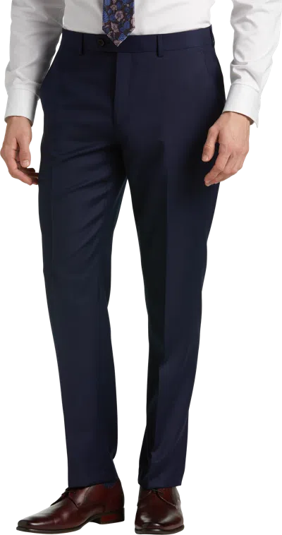 Joseph Abboud Classic Fit Wool Blend Men's Suit Pants In Blue