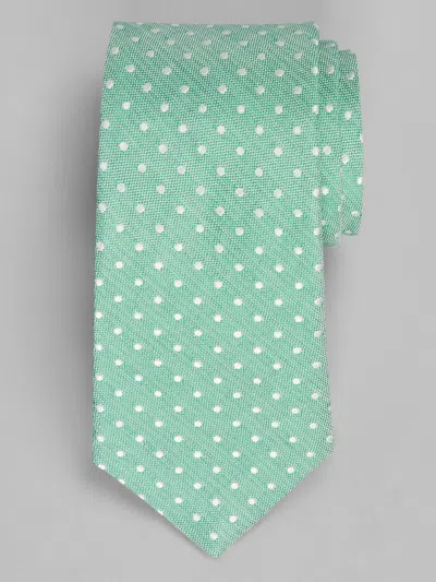 Joseph Abboud Classic Oxford Dot Tie In Green
