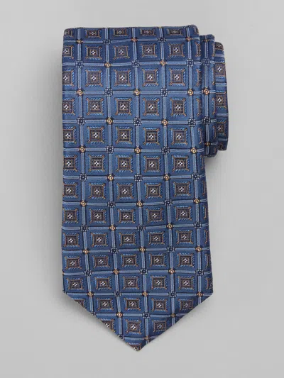 Joseph Abboud Connected Geo Neat Tie In Blue