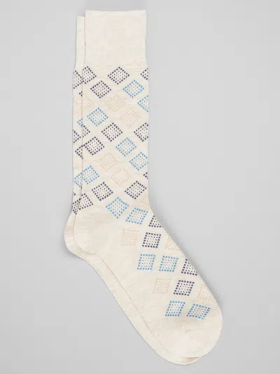 Joseph Abboud Diamond Geo Dress Socks, 1-pair In Multi
