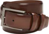 Joseph Abboud Double Loop Marbleized Leather Belt In Brown