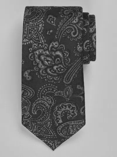 Joseph Abboud Elegant Paisley Tie In Black