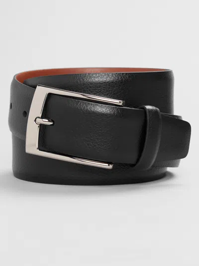 Joseph Abboud Feather Edge Pebbled Leather Belt