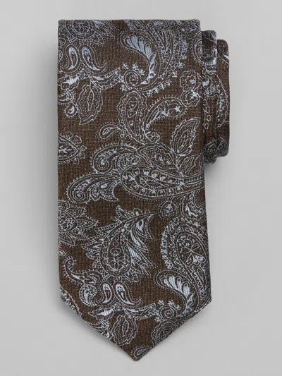 Joseph Abboud Filetto Paisley Tie In Brown