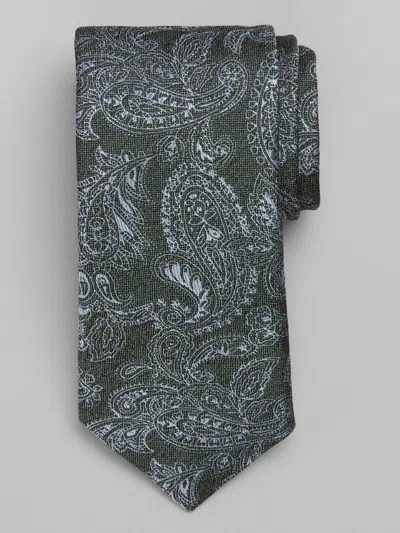 Joseph Abboud Filetto Paisley Tie In Green