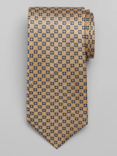 Joseph Abboud Floral Dot Neat Tie In Gold