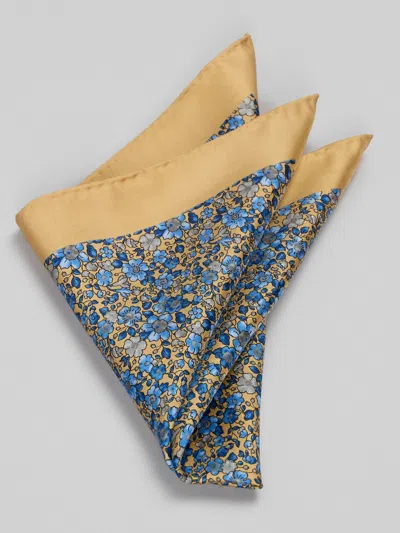 Joseph Abboud Floral Pocket Square In Neutral