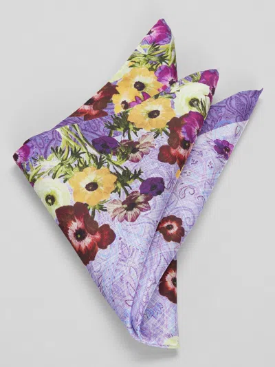 Joseph Abboud Floral Pocket Square In Pattern