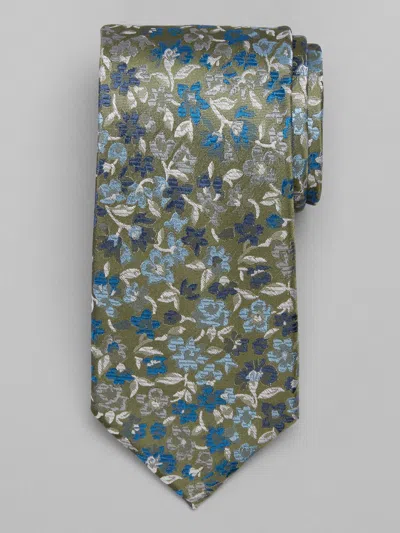 Joseph Abboud Floral Tie In Green