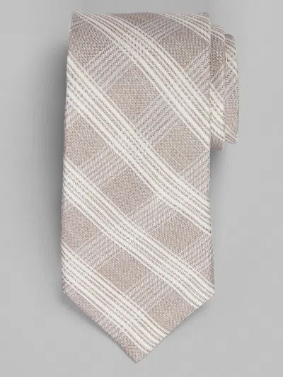 Joseph Abboud Gentle Check Tie In Brown