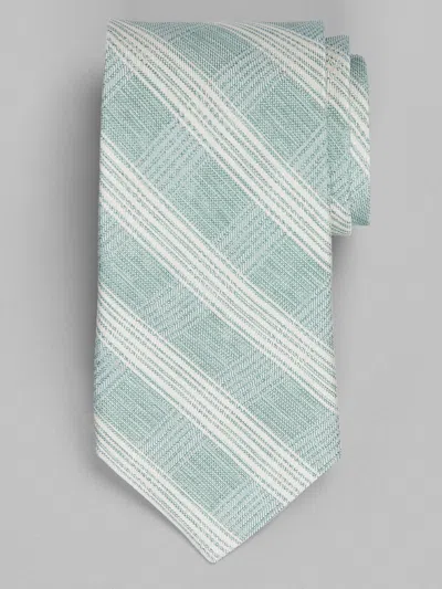 Joseph Abboud Gentle Check Tie In Metallic