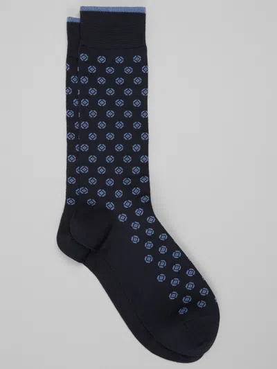 Joseph Abboud Hexagon Dot Socks, 1-pair In Blue